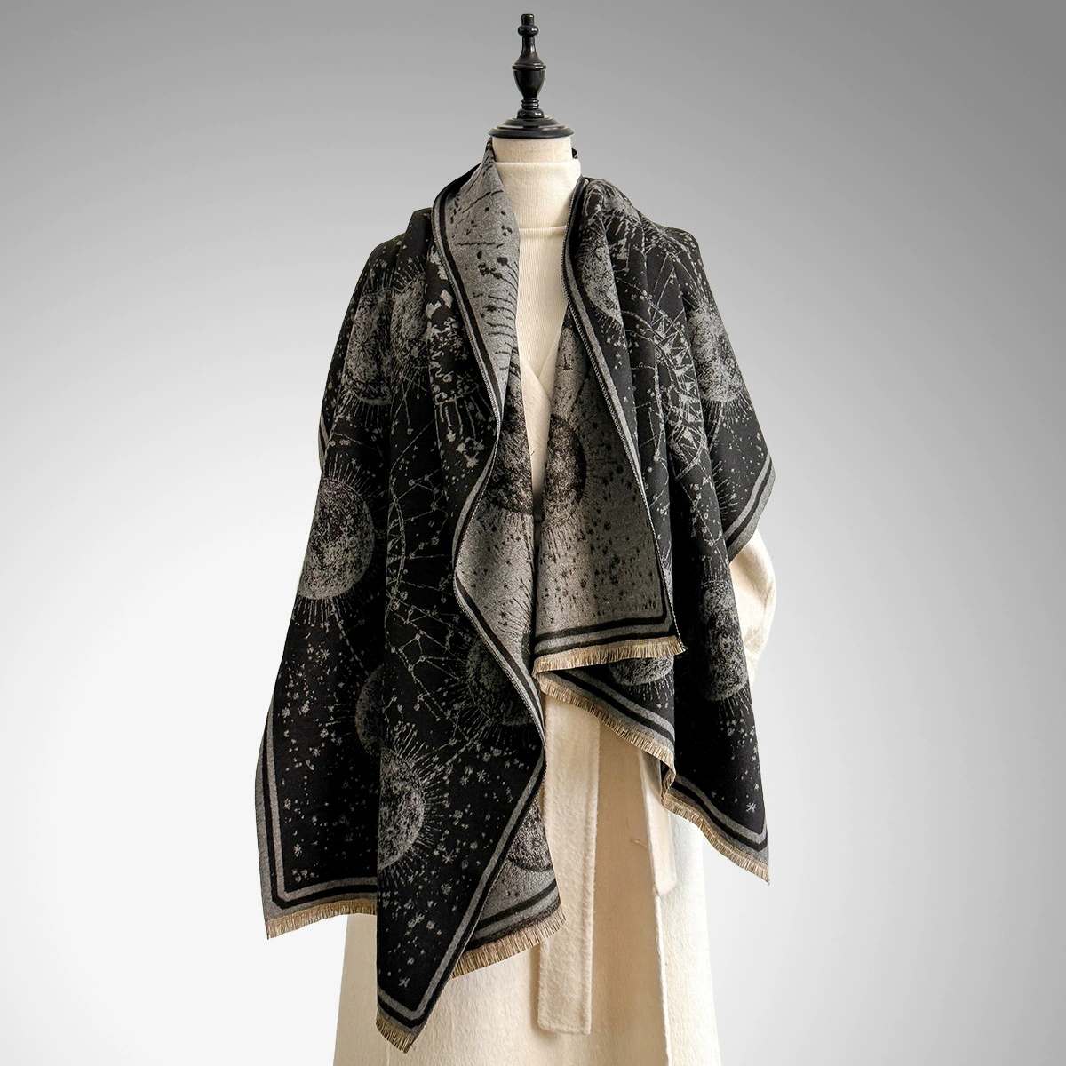 Cashmere Pashmina Wrap - Luxury Womens Winter Thicken Wrap Shawl