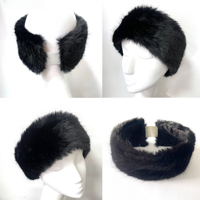 Wide Band Fur Headband Winter  – Fleece Ear Warmer Band Bewertung und Preis