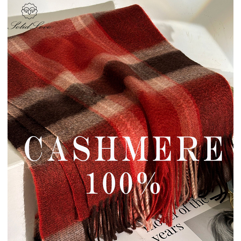100% Cashmere Scarf   Plaid  W – Wool Scarf Men Bewertung und Preis