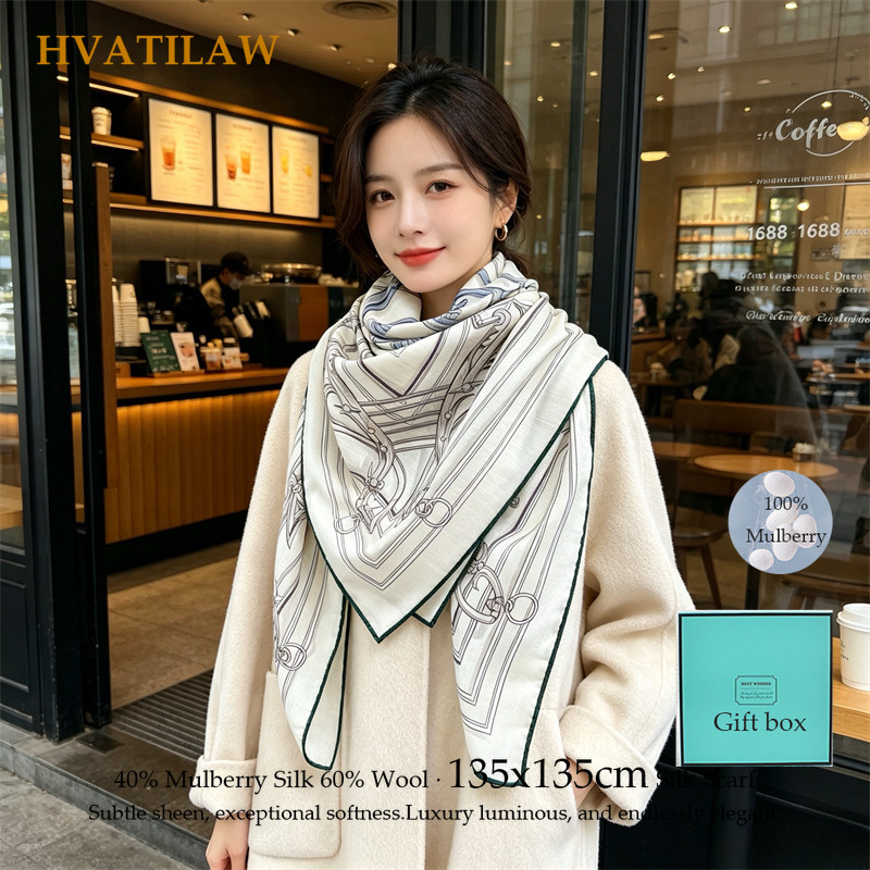 40% Silk 60% Wool Scarf 135x13 – Shawl Wrap Winter Bewertung und Preis