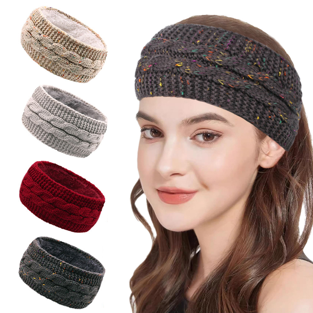 Winter Chunky Knit Women's Hea – Fleece Ear Warmer Band Bewertung und Preis