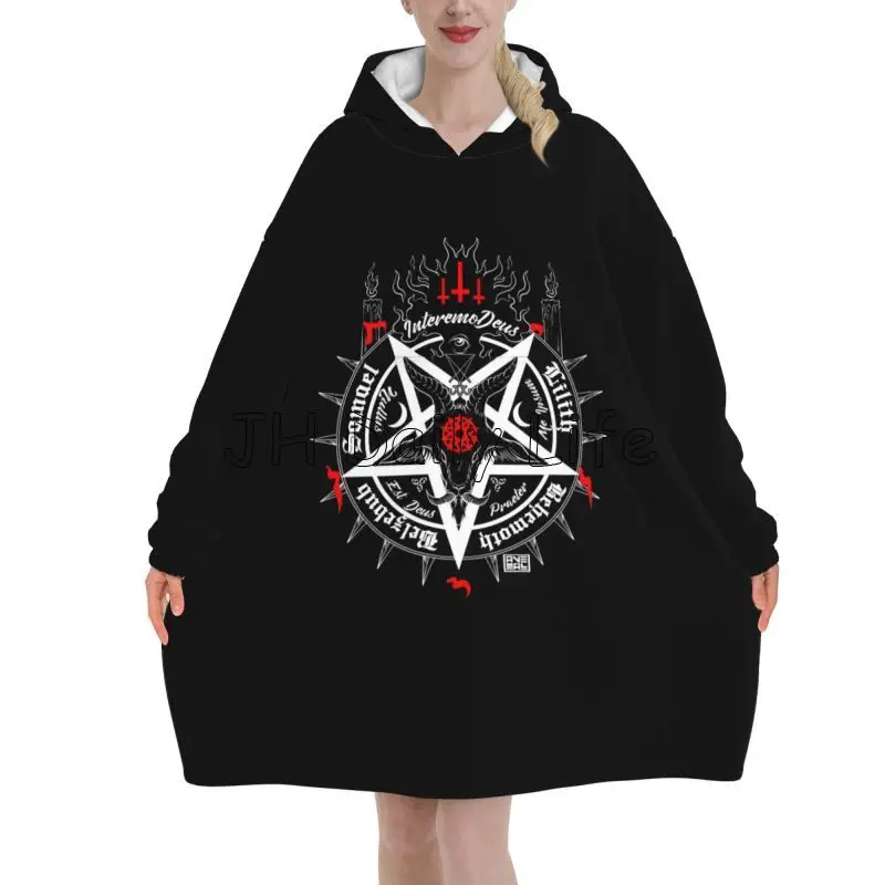 Black Satan Skull Dead Head My – Sherpa Hoodie Fleece Bewertung und Preis