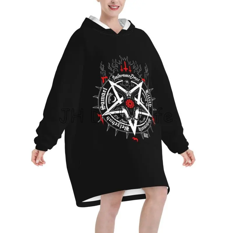 Black Satan Skull Dead Head My – Sherpa Hoodie Fleece Bewertung und Preis