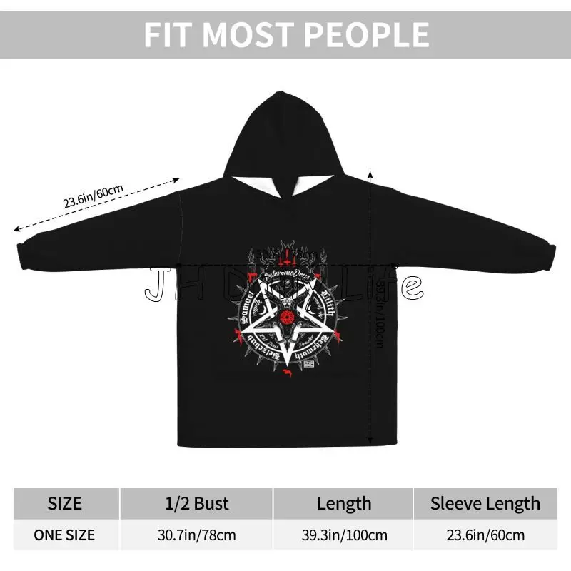 Black Satan Skull Dead Head My – Sherpa Hoodie Fleece Bewertung und Preis