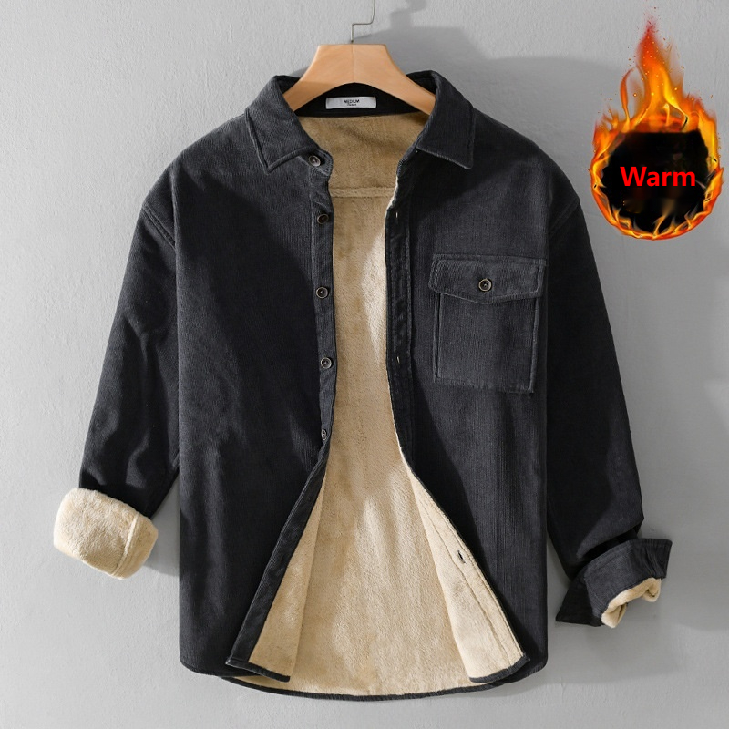 Men's Corduroy Shirt Jacket He – Flannel Shirt Lined Bewertung und Preis