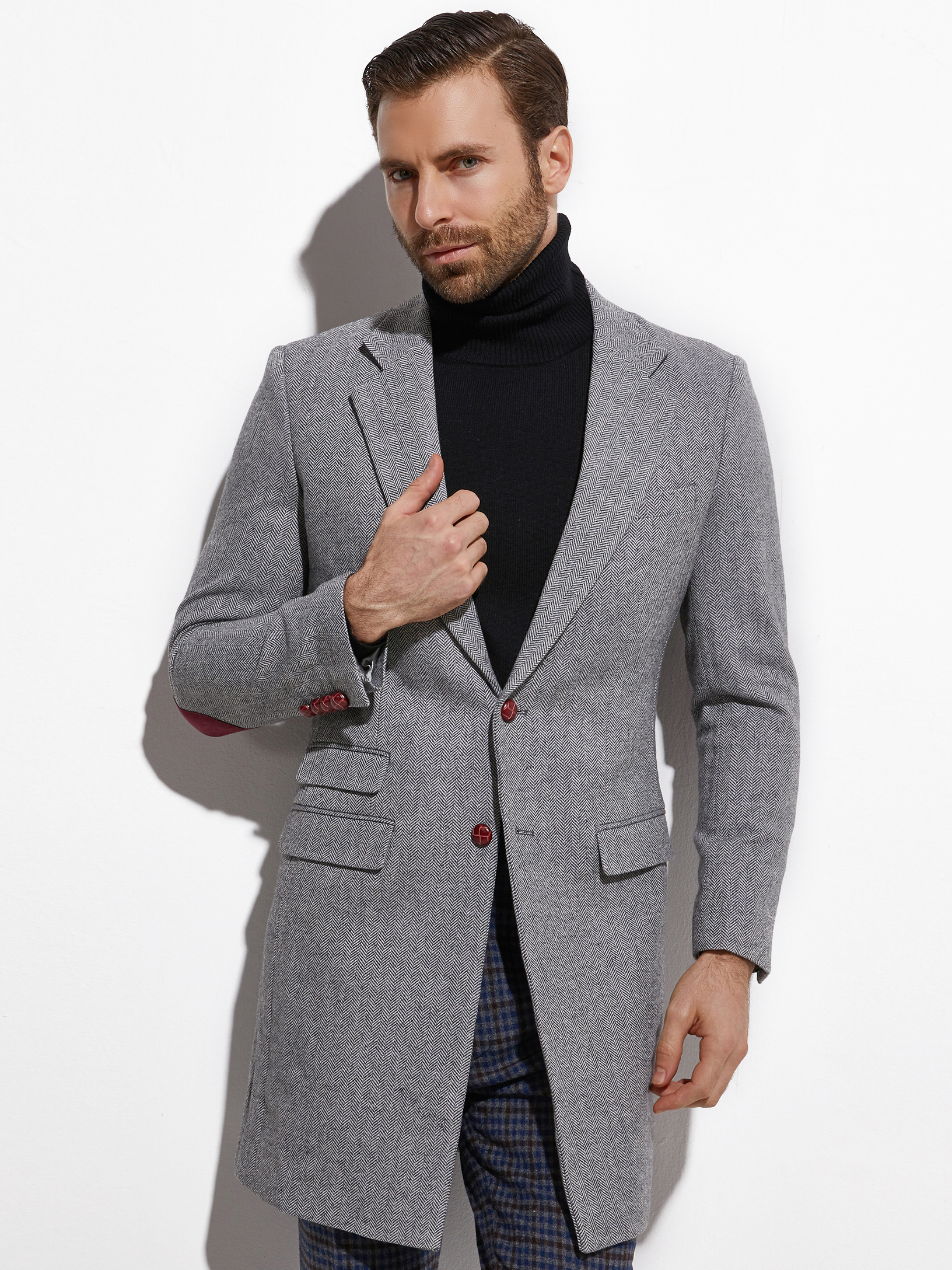 2026 Medium Length Spring Autu – Wool Coat Peacoat Bewertung und Preis