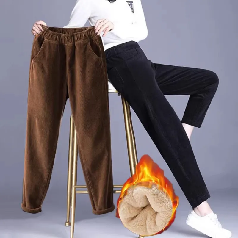 1pcs Women Autumn Winter Plush – Corduroy Pant Warm Bewertung und Preis