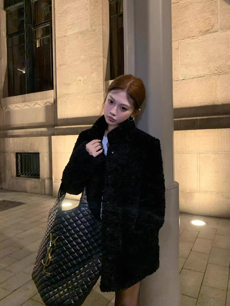 Lamb Wool Jacket Coat Woman Wa – Wool Coat Peacoat Bewertung und Preis