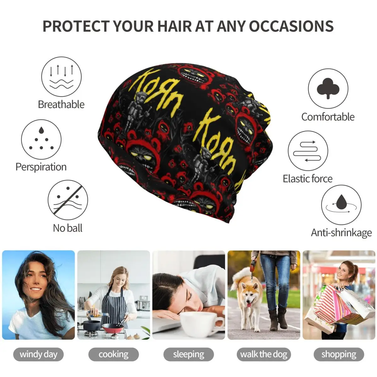 Korn Rock Band Logo Bandana Ne – Knit Beanie Hat Warm Bewertung und Preis