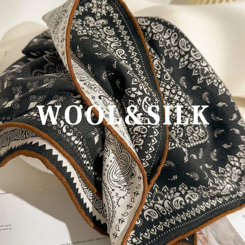 2026 Winter Luxury Designer Sc – Wool Scarf Men Bewertung und Preis