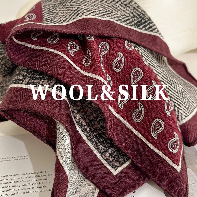 2026 Winter Luxury Designer Sc – Wool Scarf Men Bewertung und Preis