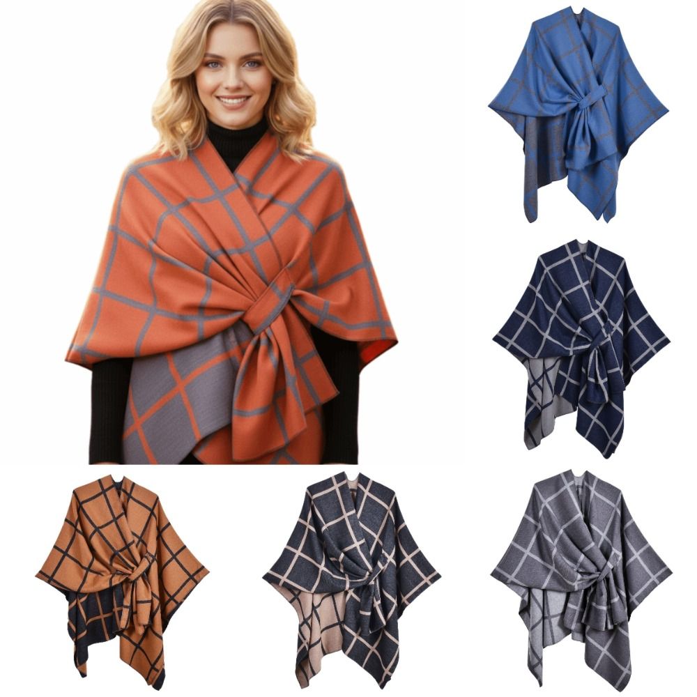 Warm Coat Plaid Design Travel  – Shawl Wrap Winter Bewertung und Preis
