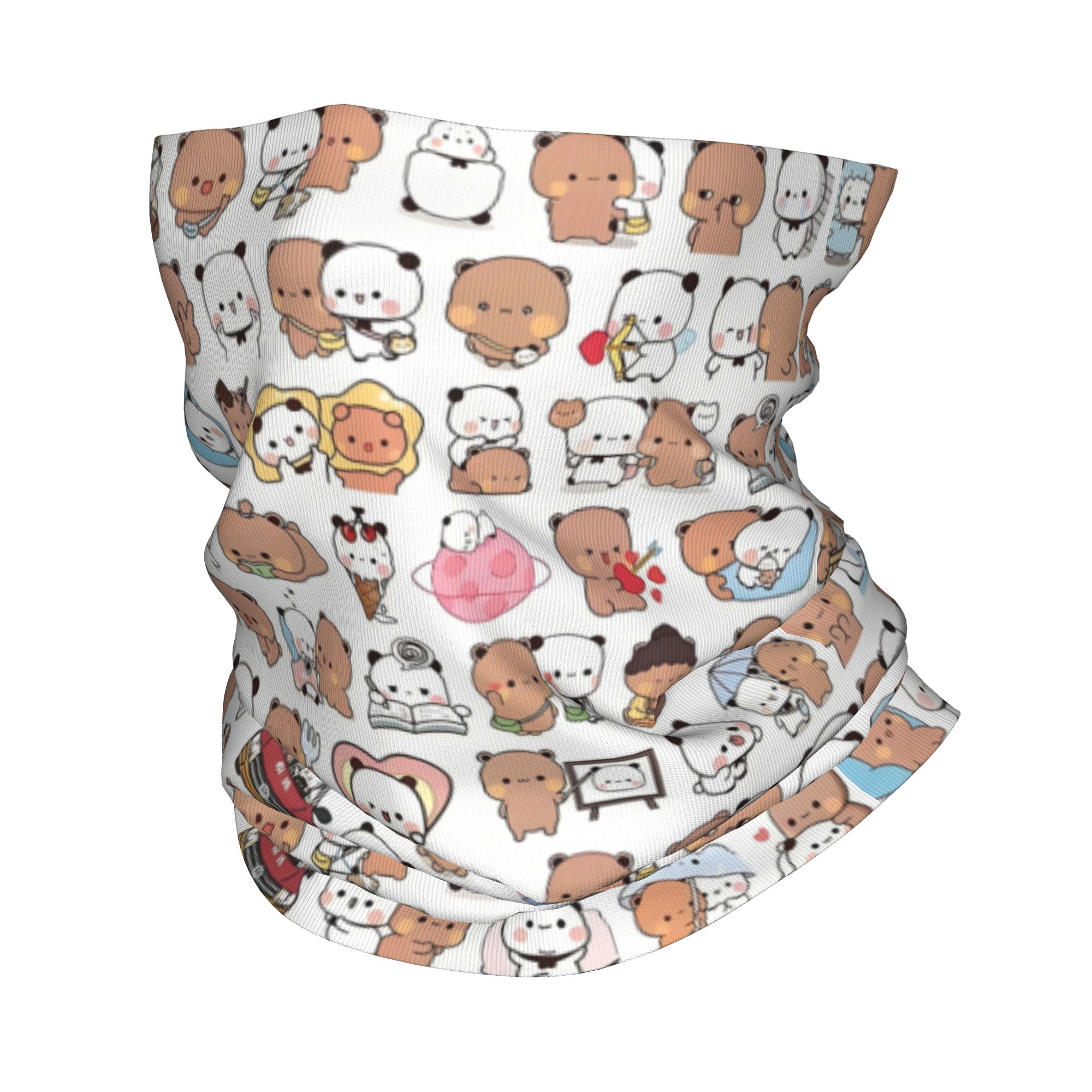 Custom Bear Cartoon Peach And  – Neck Gaiter Fleece Bewertung und Preis