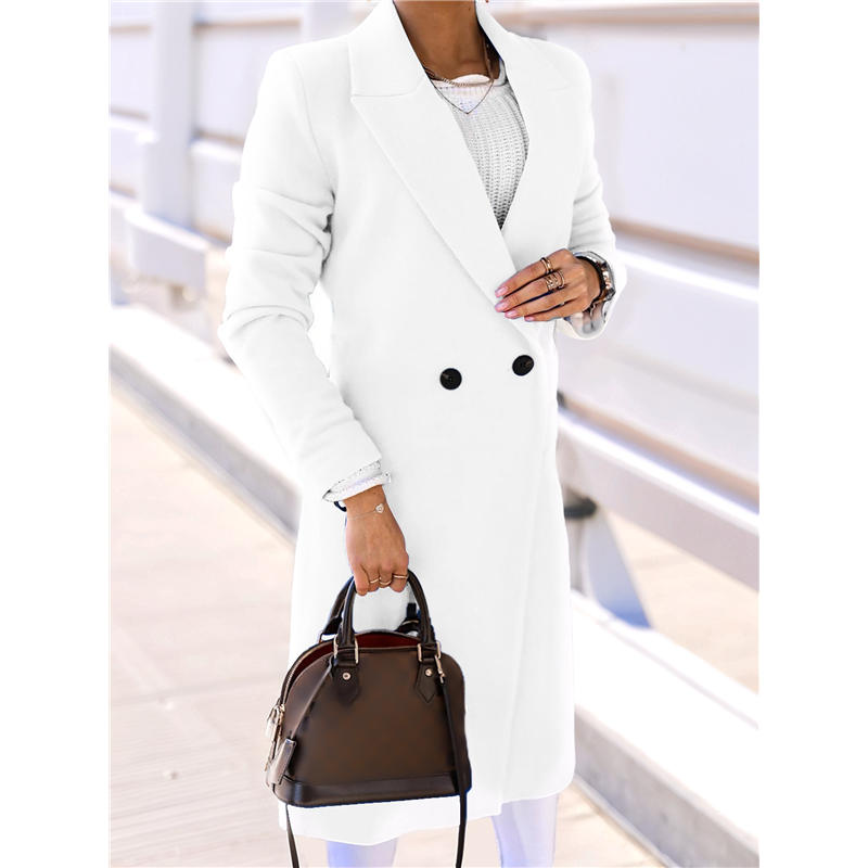 CYCLI-Women Long Wool Coats Fo – Wool Coat Peacoat Bewertung und Preis