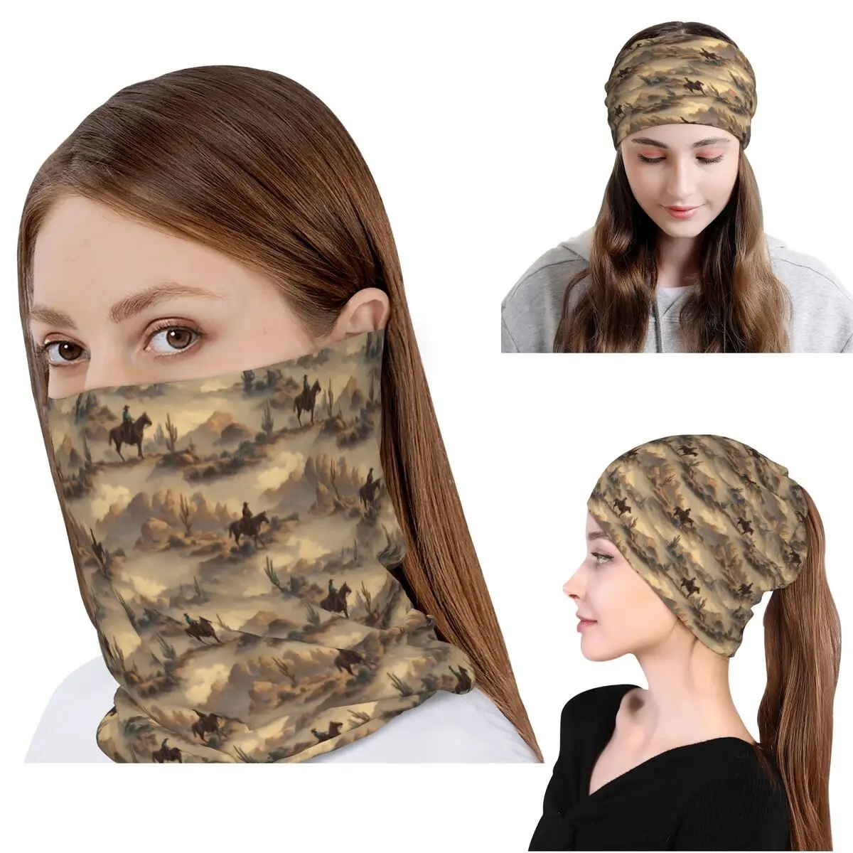 Cowboy In Desert Western Lands – Knit Beanie Hat Warm Bewertung und Preis
