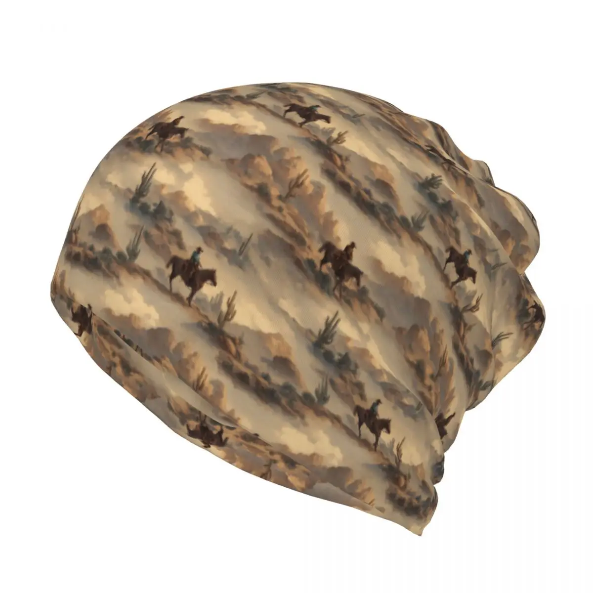 Cowboy In Desert Western Lands – Knit Beanie Hat Warm Bewertung und Preis