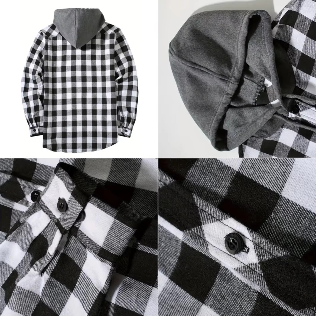 Men's Business Spring And Autu – Flannel Shirt Lined Bewertung und Preis