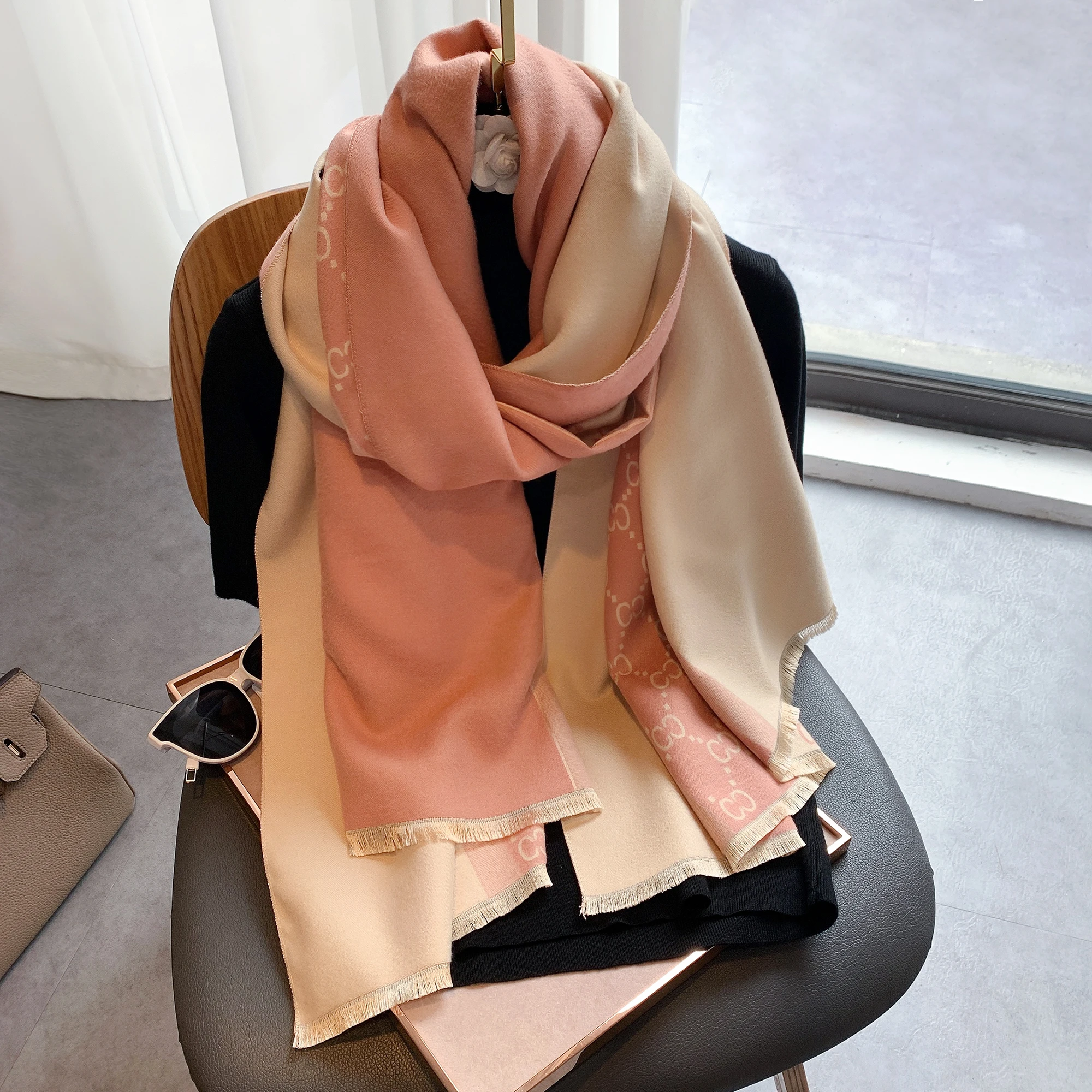2025 Autumn and Winter New Eur – Wool Scarf Men Bewertung und Preis
