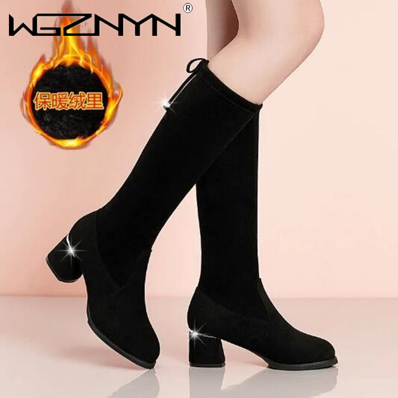 Women Autumn Winter Black Knee – Waterproof Winter Boot Bewertung und Preis