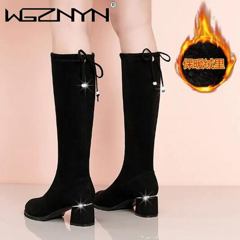 Women Autumn Winter Black Knee – Waterproof Winter Boot Bewertung und Preis