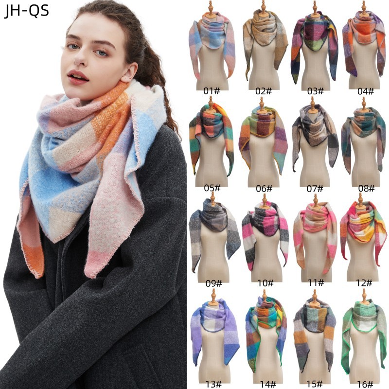Women's Plaid Scarf Shawl  Sho – Shawl Wrap Winter Bewertung und Preis