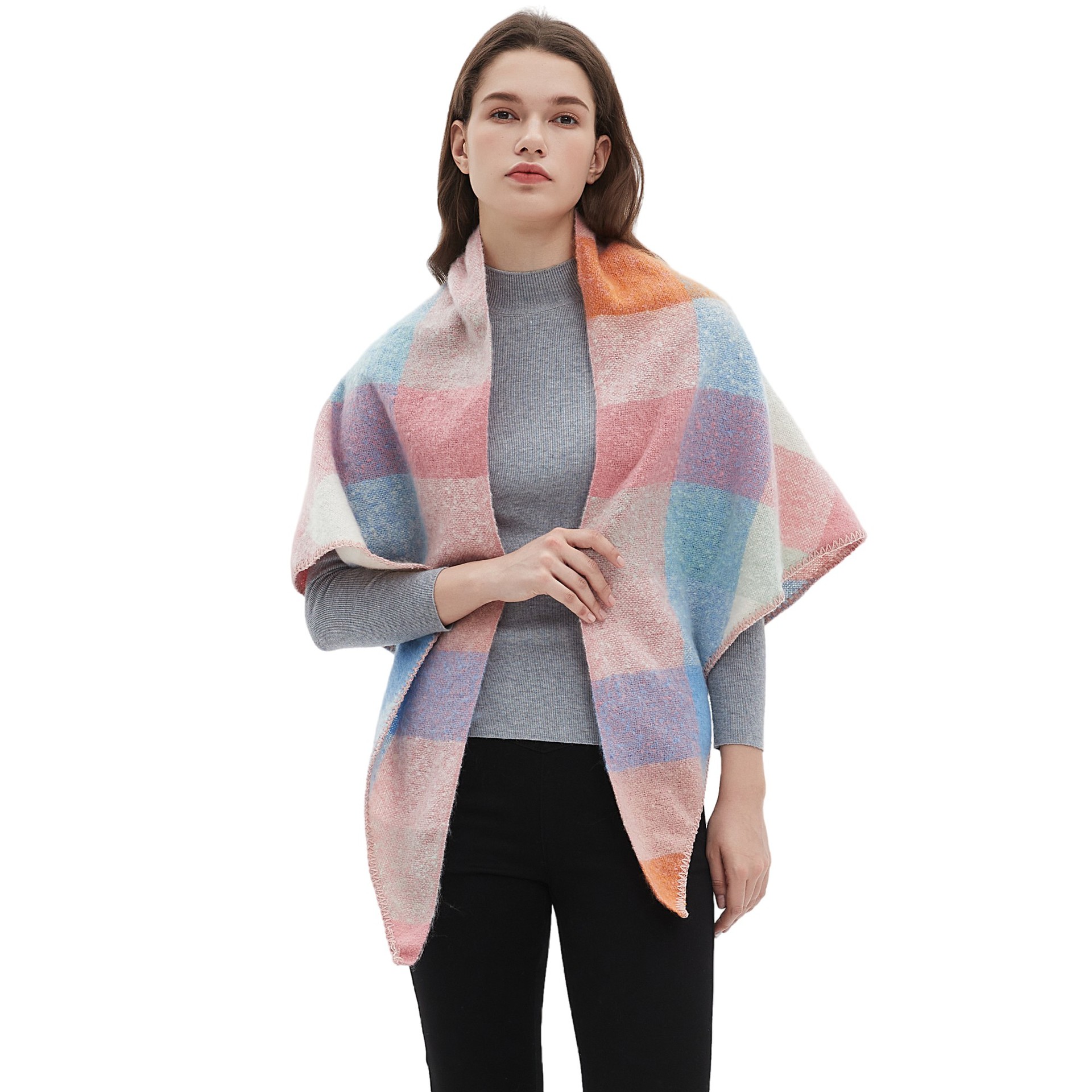 Women's Plaid Scarf Shawl  Sho – Shawl Wrap Winter Bewertung und Preis