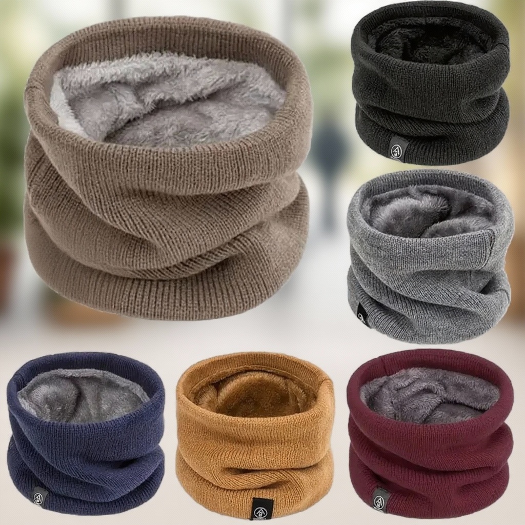 Warm Knitted Scarf Thickened P – Neck Gaiter Fleece Bewertung und Preis