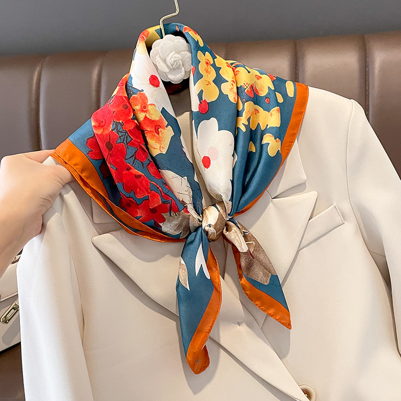 70x70cm Silk Scarf Square For  – Shawl Wrap Winter Bewertung und Preis