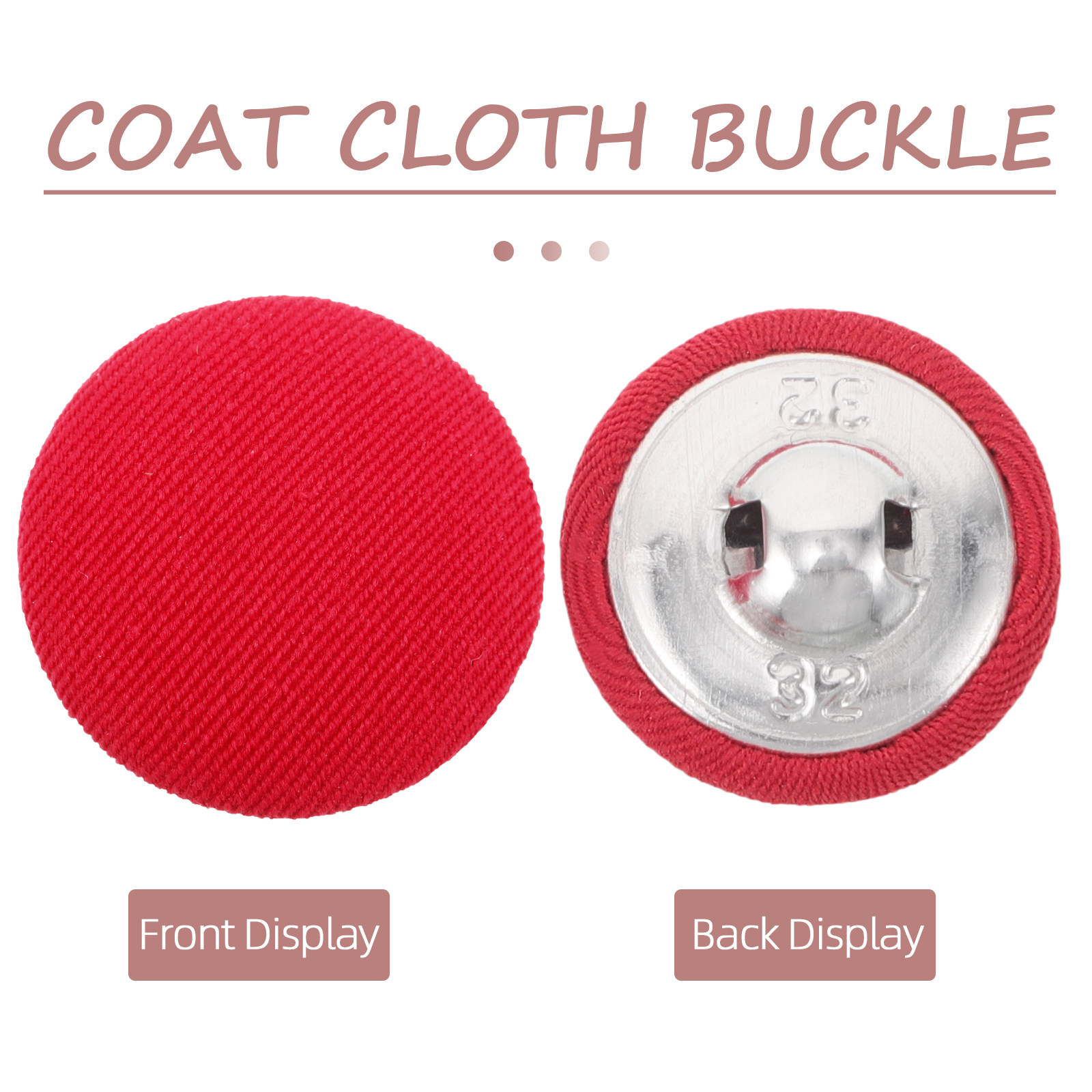 20Pcs Round Cloth Covered Butt – Wool Coat Peacoat Bewertung und Preis