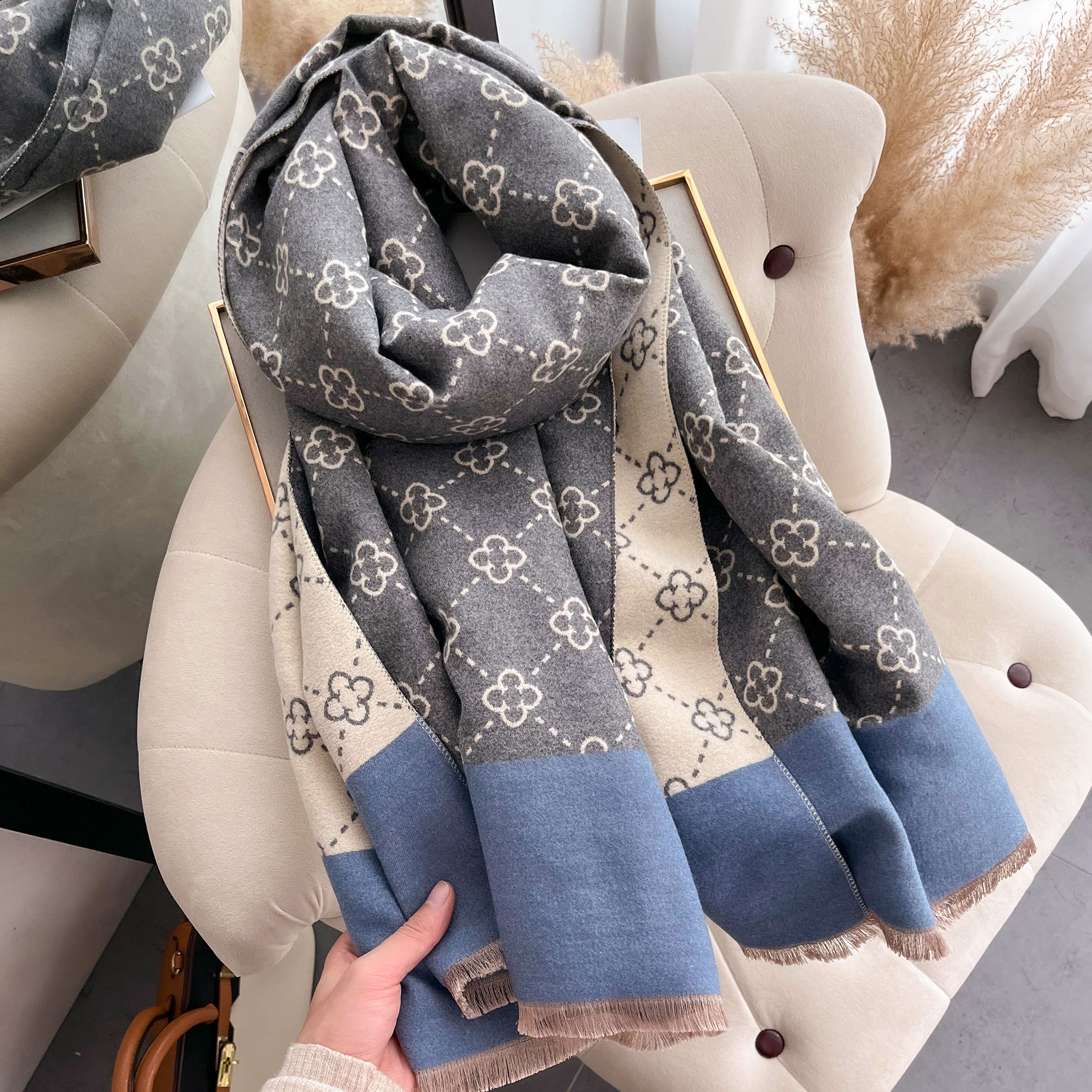 NEW Luxury Winter Thick Warm S – Wool Scarf Men Bewertung und Preis