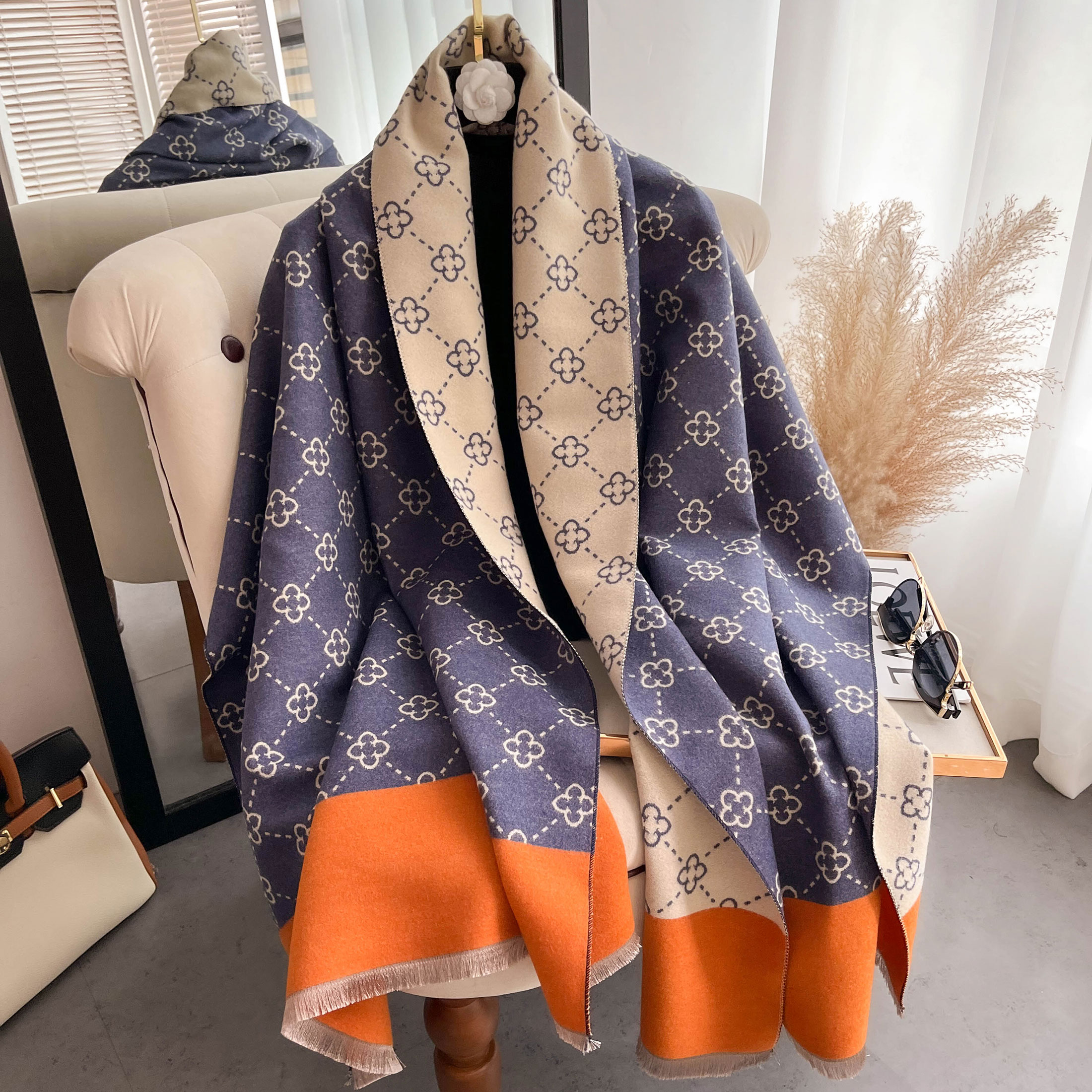 NEW Luxury Winter Thick Warm S – Wool Scarf Men Bewertung und Preis