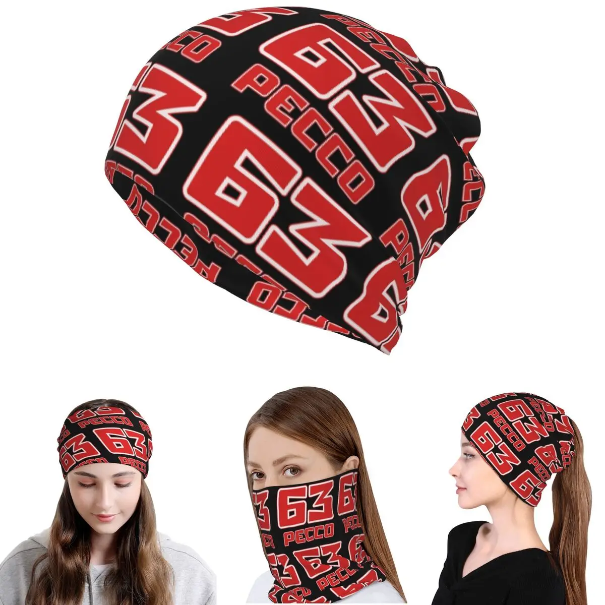 Pecco Bagnaia 63 Bandana Neck  – Knit Beanie Hat Warm Bewertung und Preis
