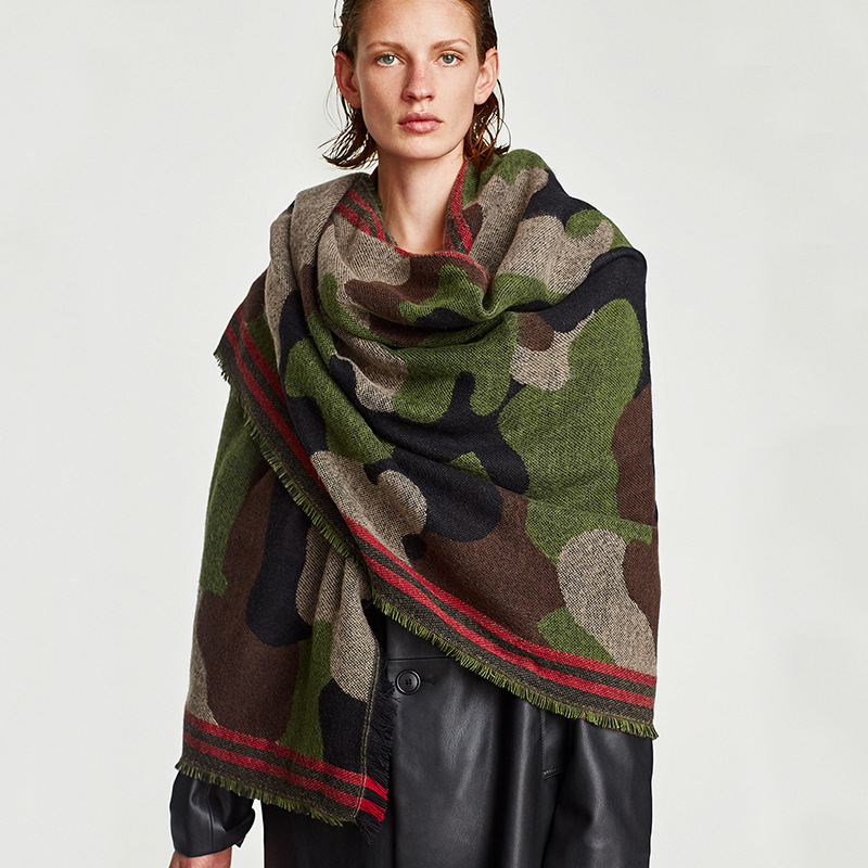 Camouflage Leopard Print Echar – Cashmere Pashmina Wrap Bewertung und Preis