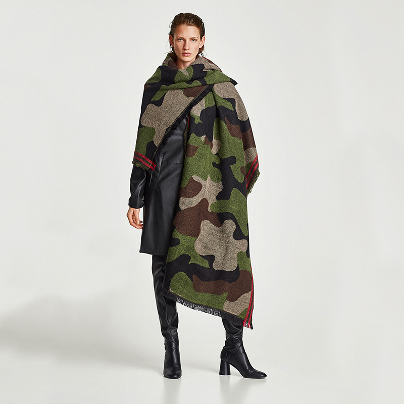 Camouflage Leopard Print Echar – Cashmere Pashmina Wrap Bewertung und Preis