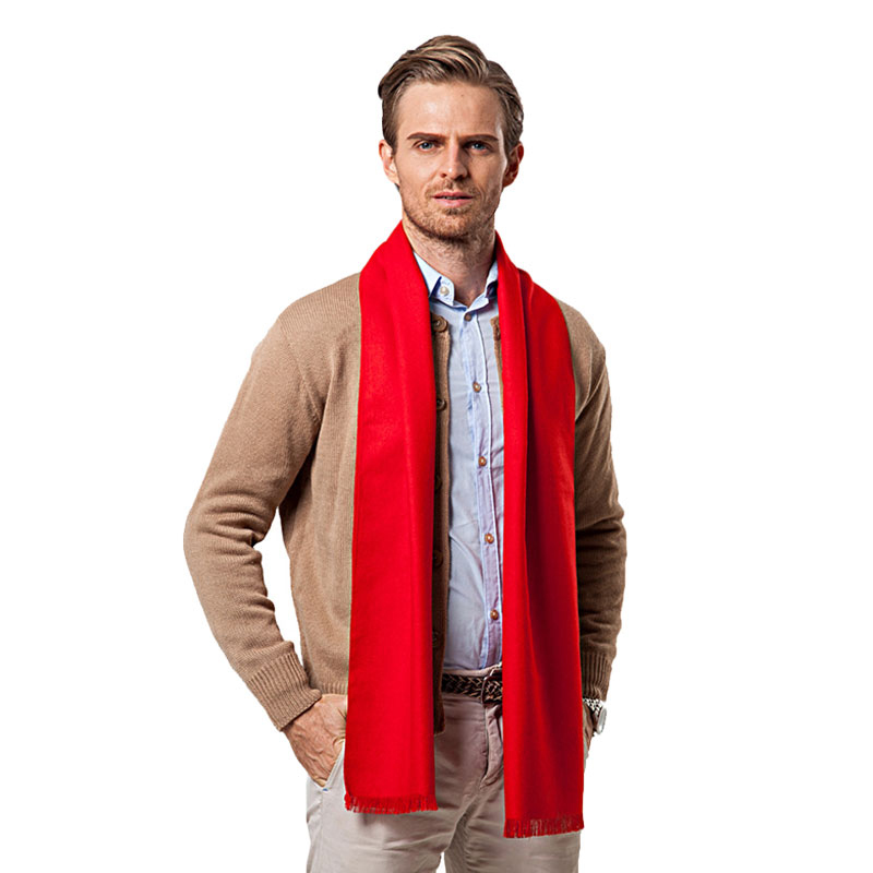 Fashion Winter Solid Color Men – Wool Scarf Men Bewertung und Preis