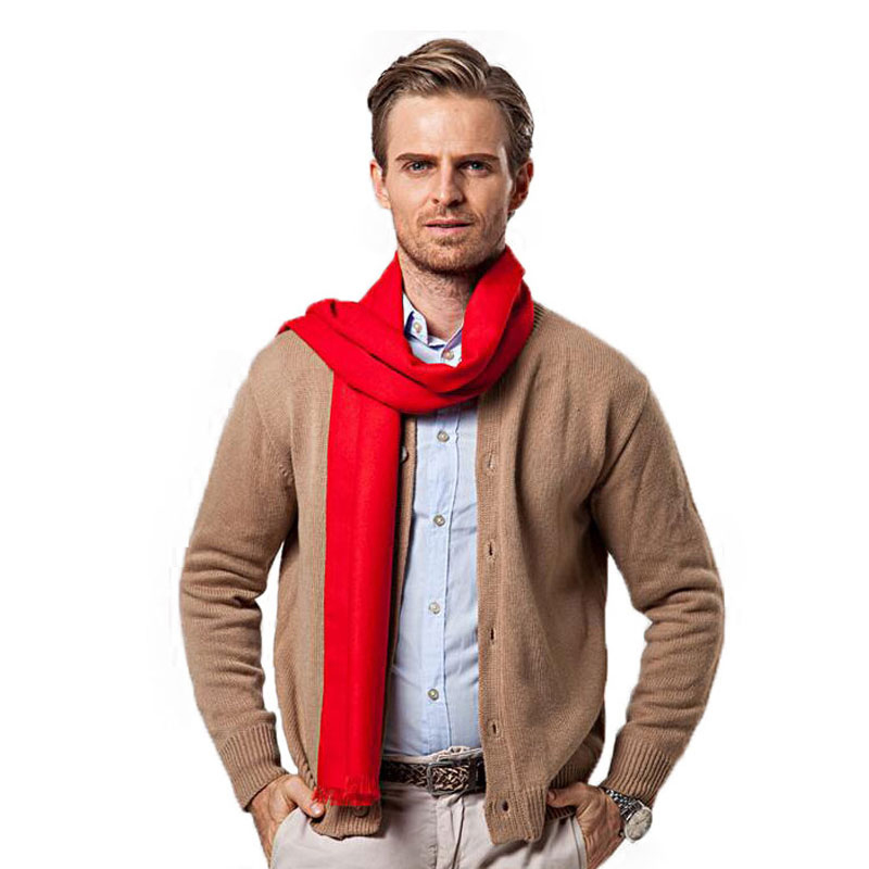 Fashion Winter Solid Color Men – Wool Scarf Men Bewertung und Preis