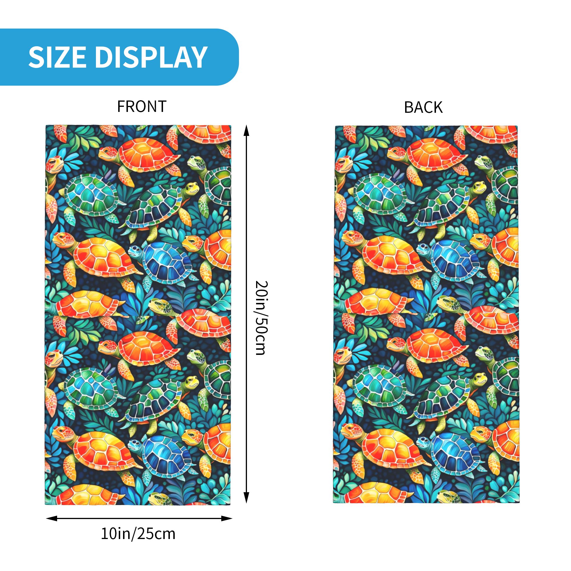Custom Funny Colorful Sea Turt – Neck Gaiter Fleece Bewertung und Preis