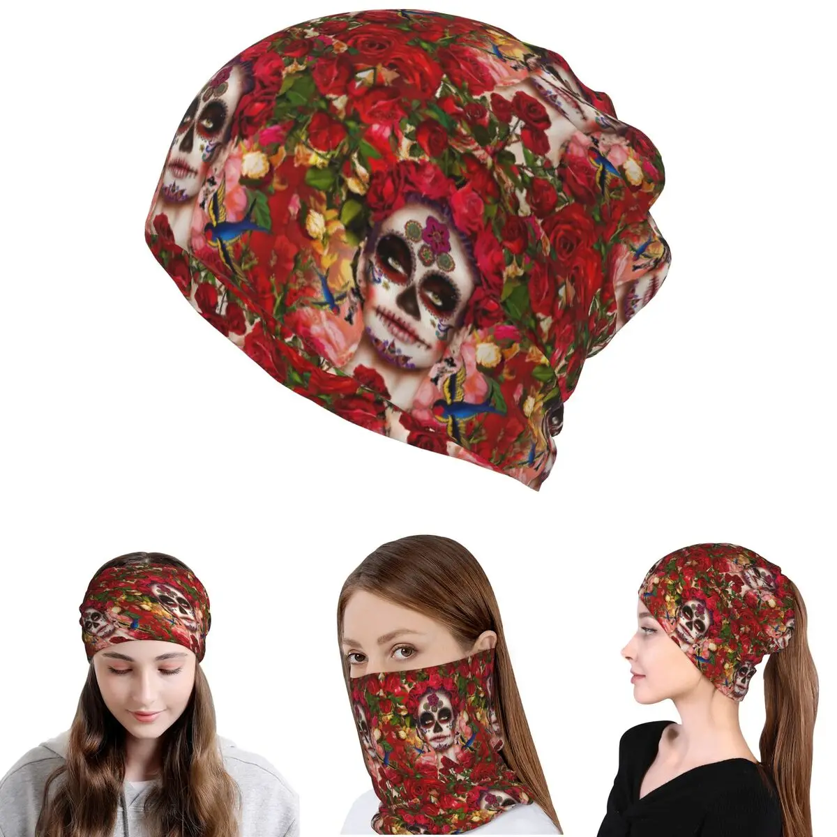 Mexican Catrina Girl Day Of Th – Knit Beanie Hat Warm Bewertung und Preis