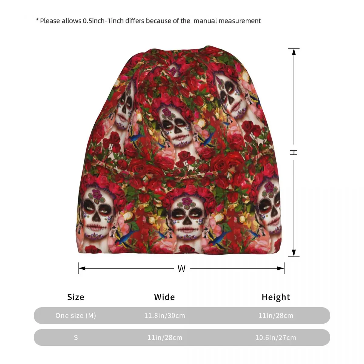 Mexican Catrina Girl Day Of Th – Knit Beanie Hat Warm Bewertung und Preis