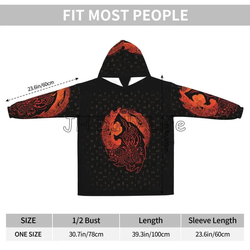 Viking Wolf Knot Fenrir Wearab – Sherpa Hoodie Fleece Bewertung und Preis