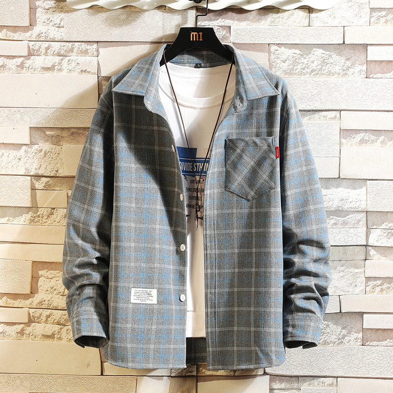 2025 Summer Men's Plaid Shirt  – Flannel Shirt Lined Bewertung und Preis