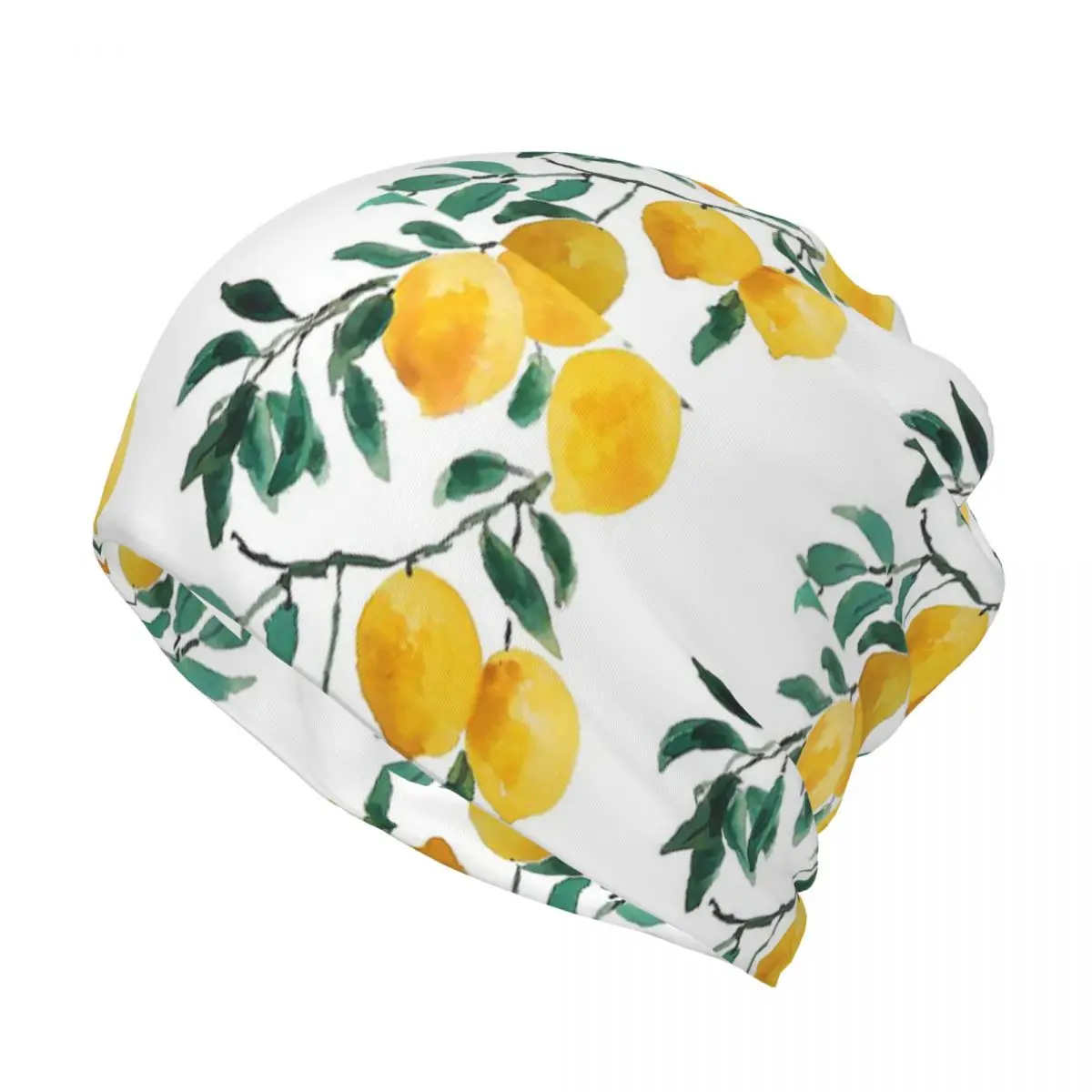 Hand Painted Yellow Lemon Wate – Knit Beanie Hat Warm Bewertung und Preis