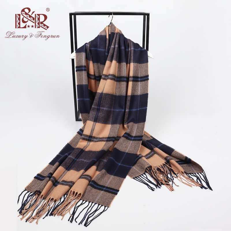 2022 winter men plaid scarf ca – Wool Scarf Men Bewertung und Preis