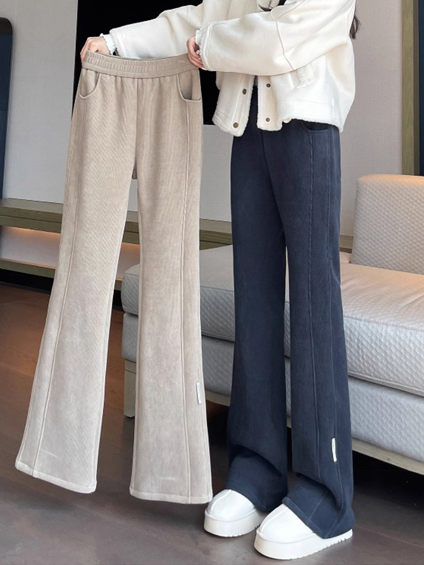 Lamb Velvet Thickened Women's  – Corduroy Pant Warm Bewertung und Preis
