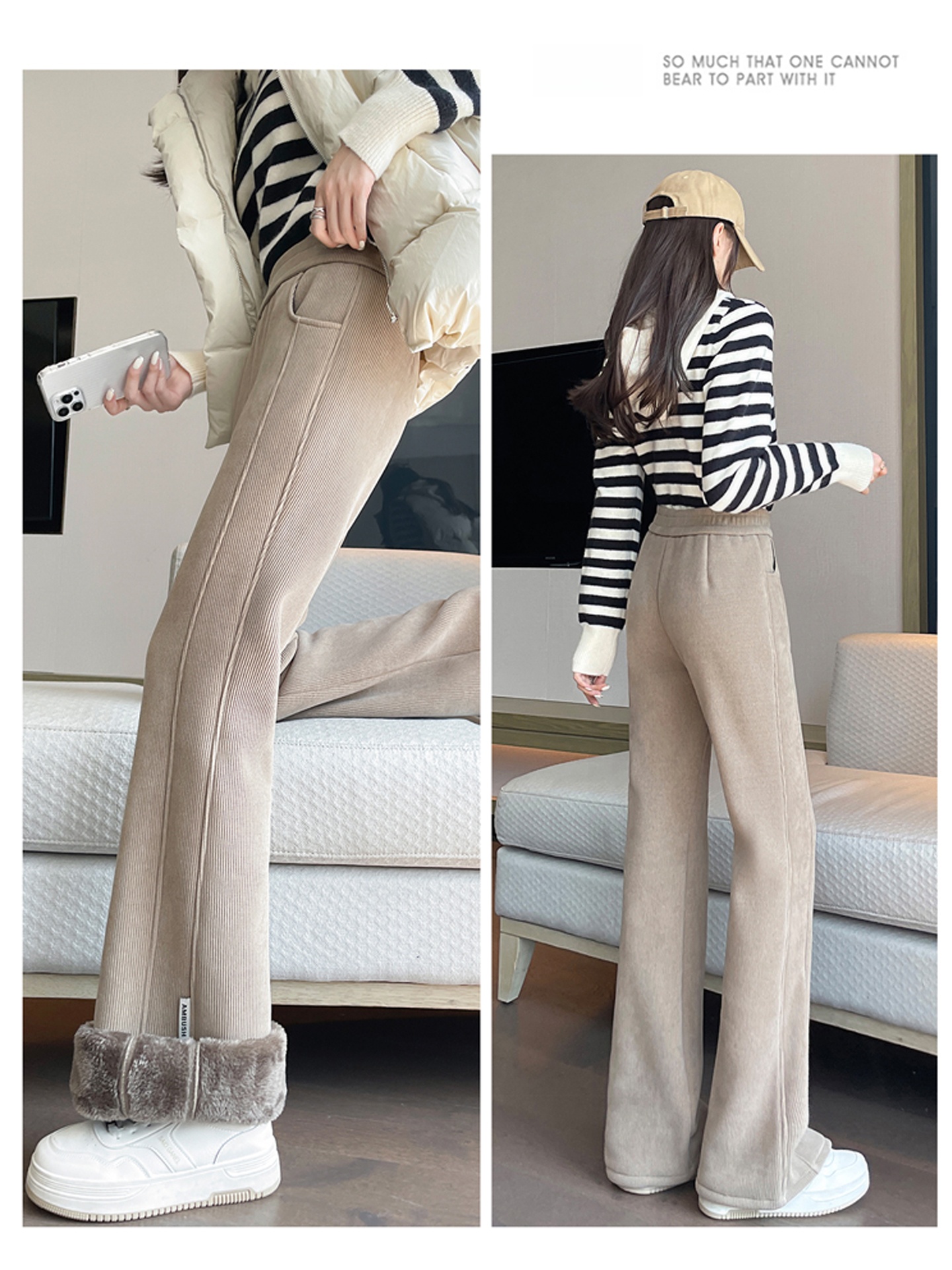 Lamb Velvet Thickened Women's  – Corduroy Pant Warm Bewertung und Preis