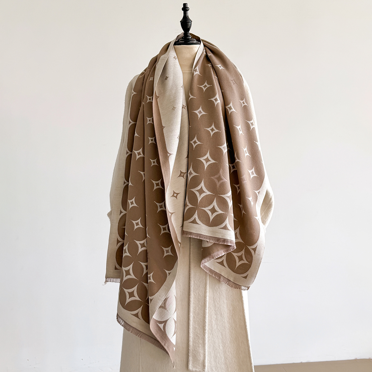 Luxury Winter Scarf Women Cash – Wool Scarf Men Bewertung und Preis