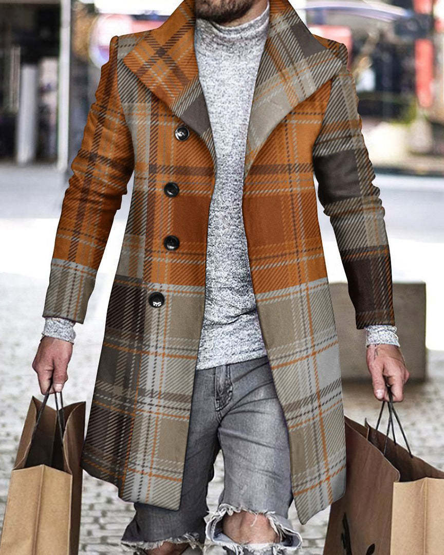 2025 Long Coat Men Mens Wool J – Wool Coat Peacoat Bewertung und Preis