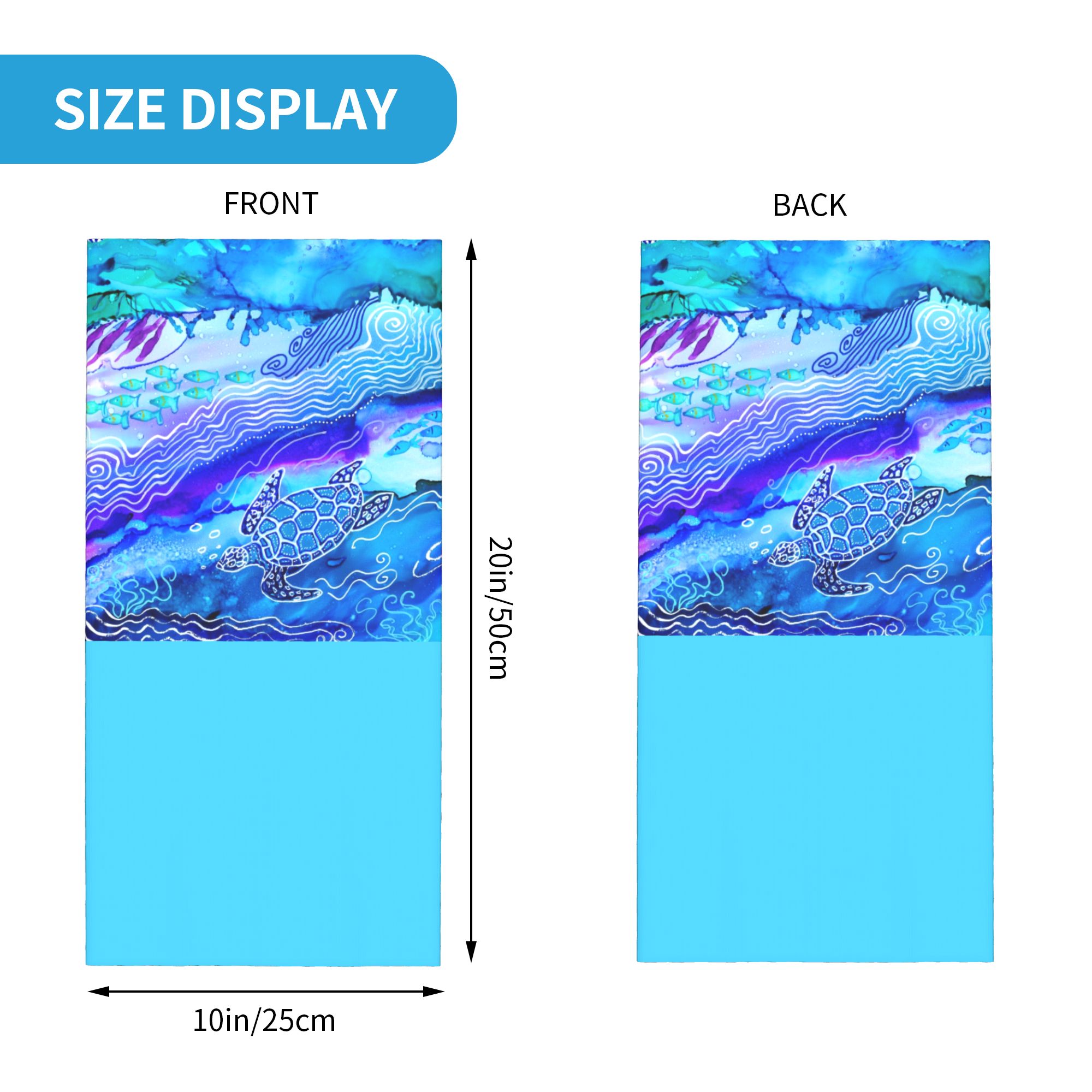 Custom Ocean Turtle Dive Winte – Neck Gaiter Fleece Bewertung und Preis