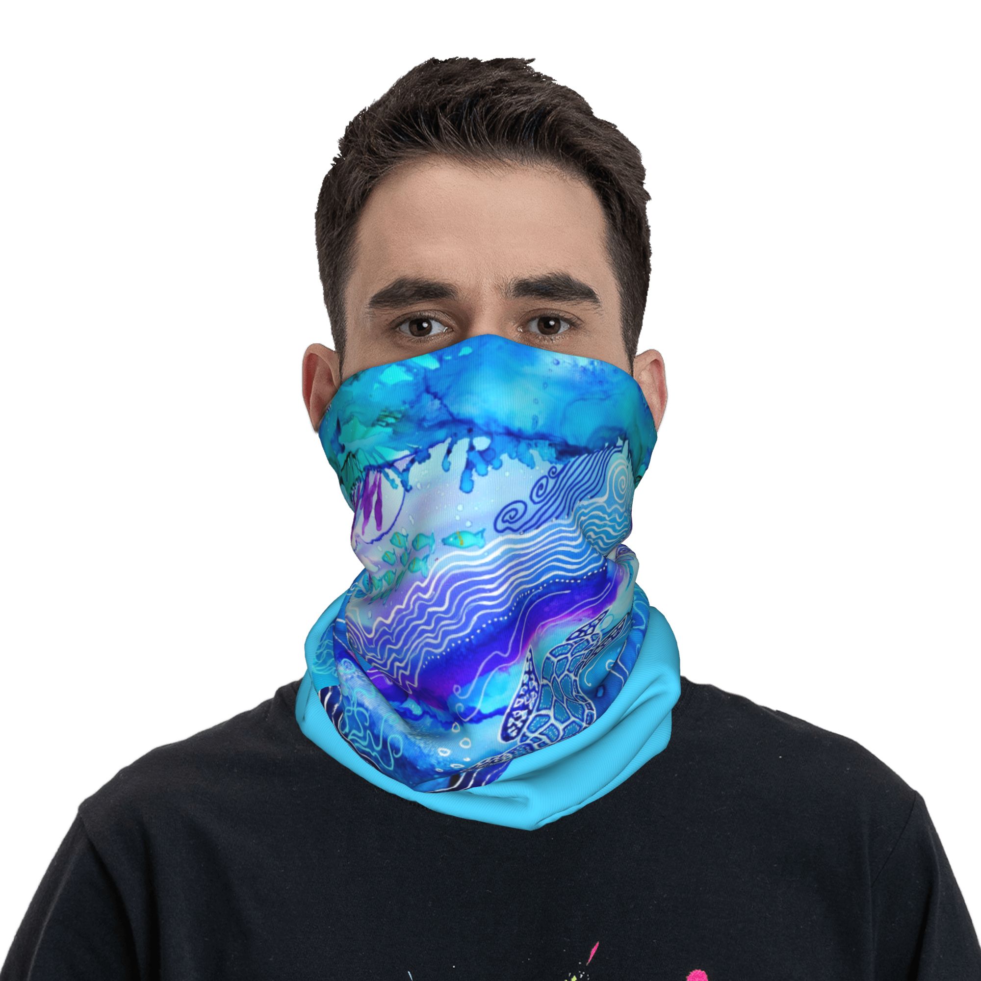 Custom Ocean Turtle Dive Winte – Neck Gaiter Fleece Bewertung und Preis