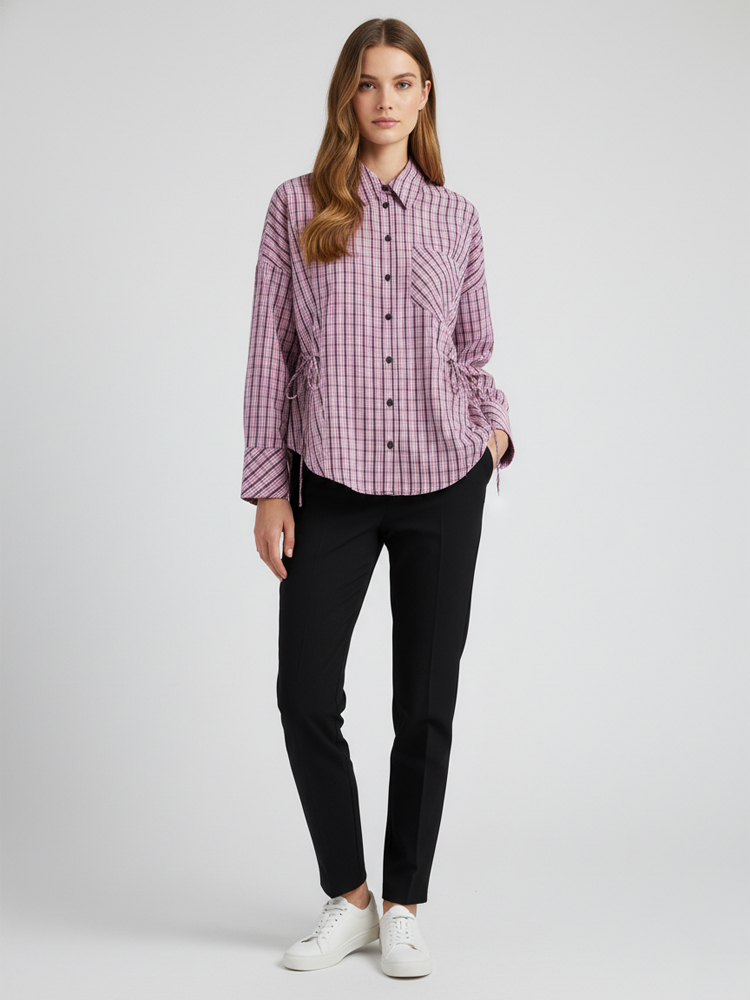 Women's Trendy Plaid Shirt Ele – Flannel Shirt Lined Bewertung und Preis
